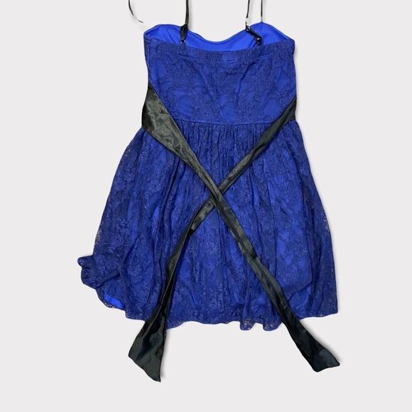 speecklers Blue Lace Cocktail Dress - Picture 3 of 6